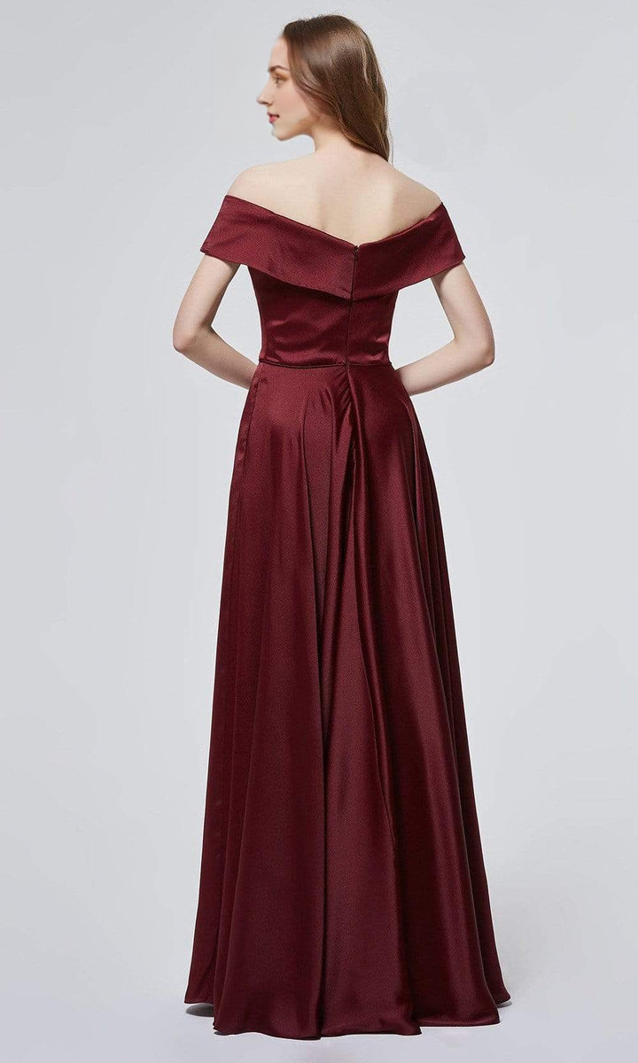 Formal Wear Dresses/ A-line Sweetheart Off Shoulder Minimalist Floor Length Evening Dress/ Evening Dresses For Women